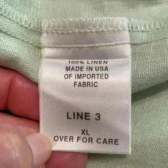 David Dart 100% Linen Zip Front Mint Green Jacket in Size XL. - Picture 7 of 11